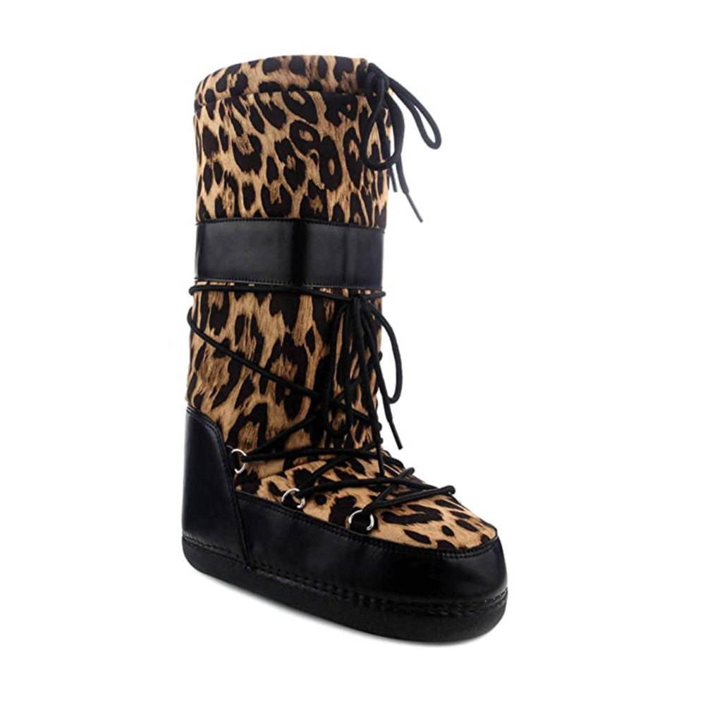Cape Robbin Run Away Warm Winter Boots for Women Girls, Lace Up Moon Boots